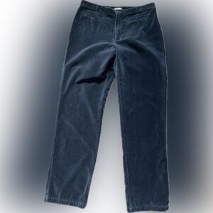 Old Navy vintage straight leg‎ Velour velvet black pants women’s size 8